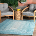 Ocen blue design PP yarn woven outdoor rugs